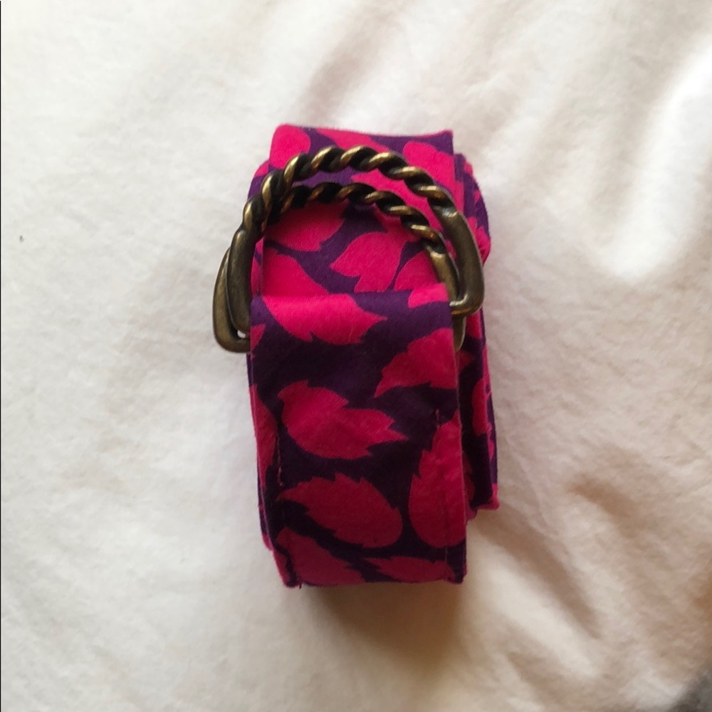 Pink and purple J Crew belt